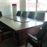 大型油漆会议桌实木贴皮会议桌上海办公桌