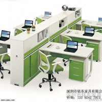 现代职员办公桌台式机专用办公卡位深圳**便宜价，2014新款办公家具图片