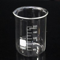 200ml玻璃烧杯 刻度烧杯 GG-17 高硼硅耐高温加厚玻璃 玻璃仪器